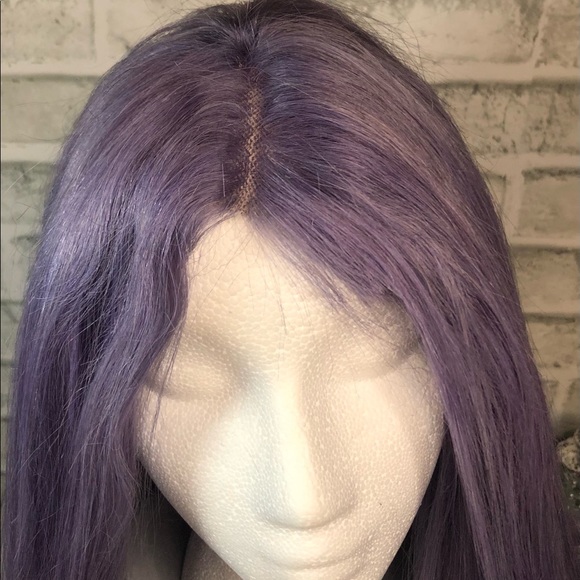 Light Purple Straight Hair Medium Length Wig - New, never used - Picture 2 of 6